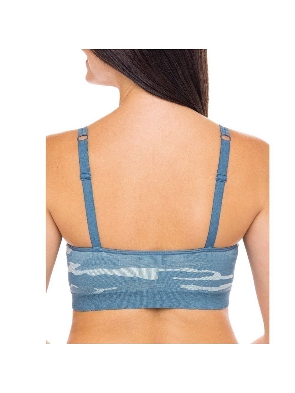 Kindly Yours Sustainable caged front triangle bralette size large Camo print - Picture 2 of 15